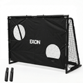 Exon® Voetbaldoel met Doelwand – 180x120 CM – Stalen Frame – Zwart