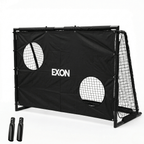 Exon® Voetbaldoel met Doelwand – 180x120 CM – Stalen Frame – Zwart