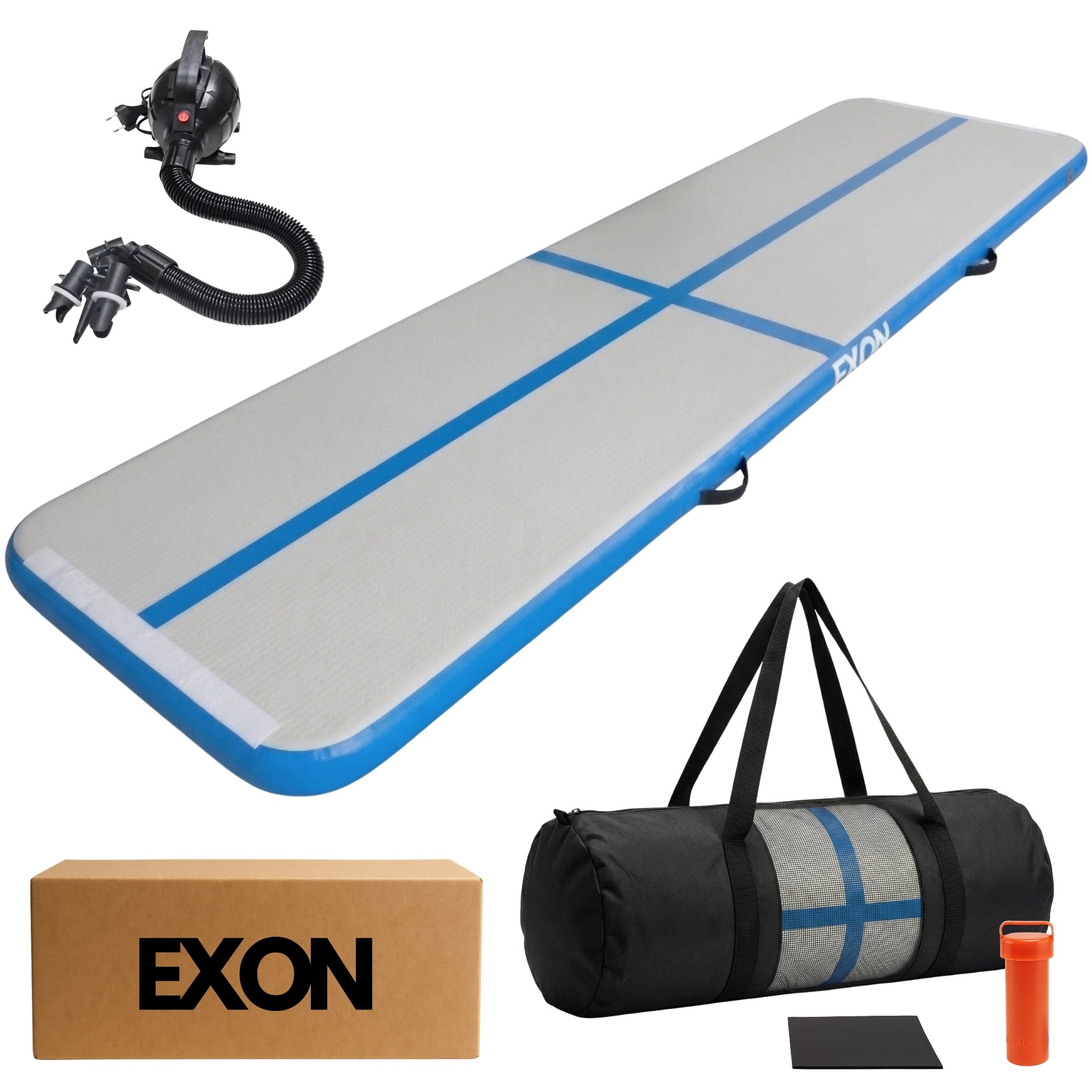 Exon® AirTrack Pro - 400 x 100 x 10 cm - Incl. Elektrische Pomp