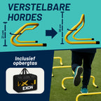 Exon® Pro Voetbal Trainingsset - 26-delig - Agility Set met Loopladder, Hordes & Parachute