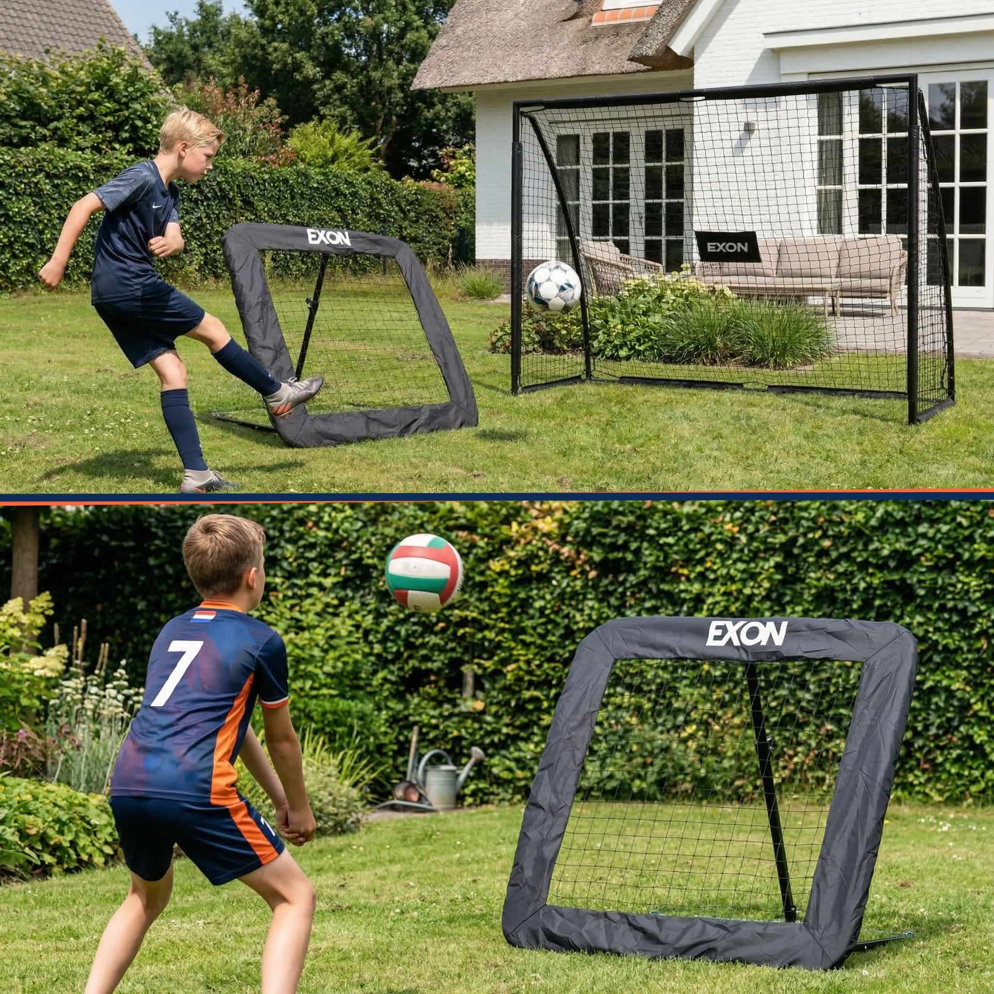 Exon® Voetbal Rebounder - 100 cm - Verstelbaar  - Tchouk