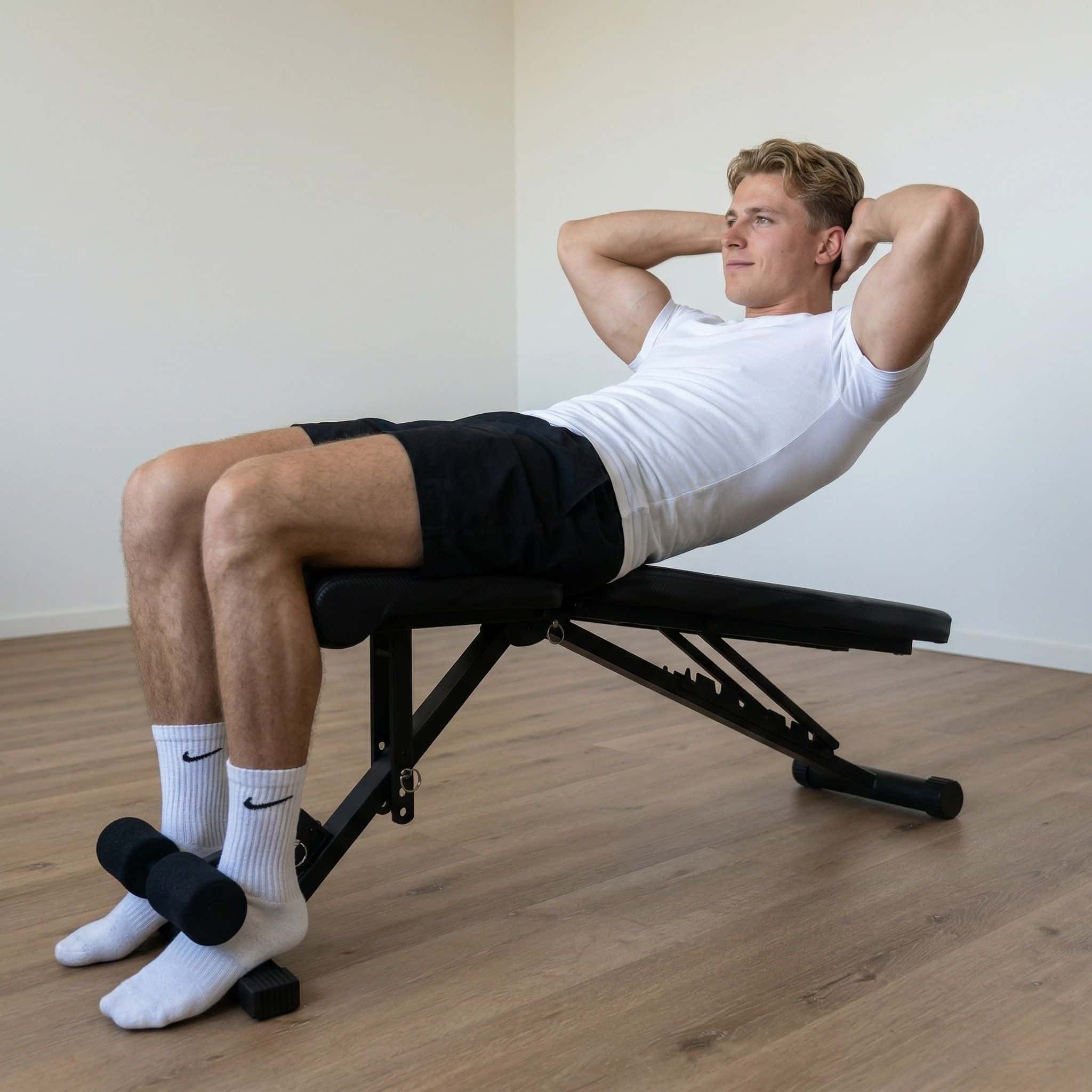 Exon® Pro Fitnessbank - Verstelbaar & Inklapbaar - Belastbaar tot 300 kg