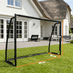 Exon® Voetbaldoel met Doelwand – 180x120 CM – Stalen Frame – Zwart