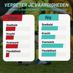 Exon® Pro Voetbal Trainingsset - 26-delig - Agility Set met Loopladder, Hordes & Parachute