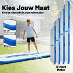 Exon® AirTrack Pro 6 meter - Turnmat - 600x100x10 CM - Waterproof - Incl. Elektrische Pomp - Zwart