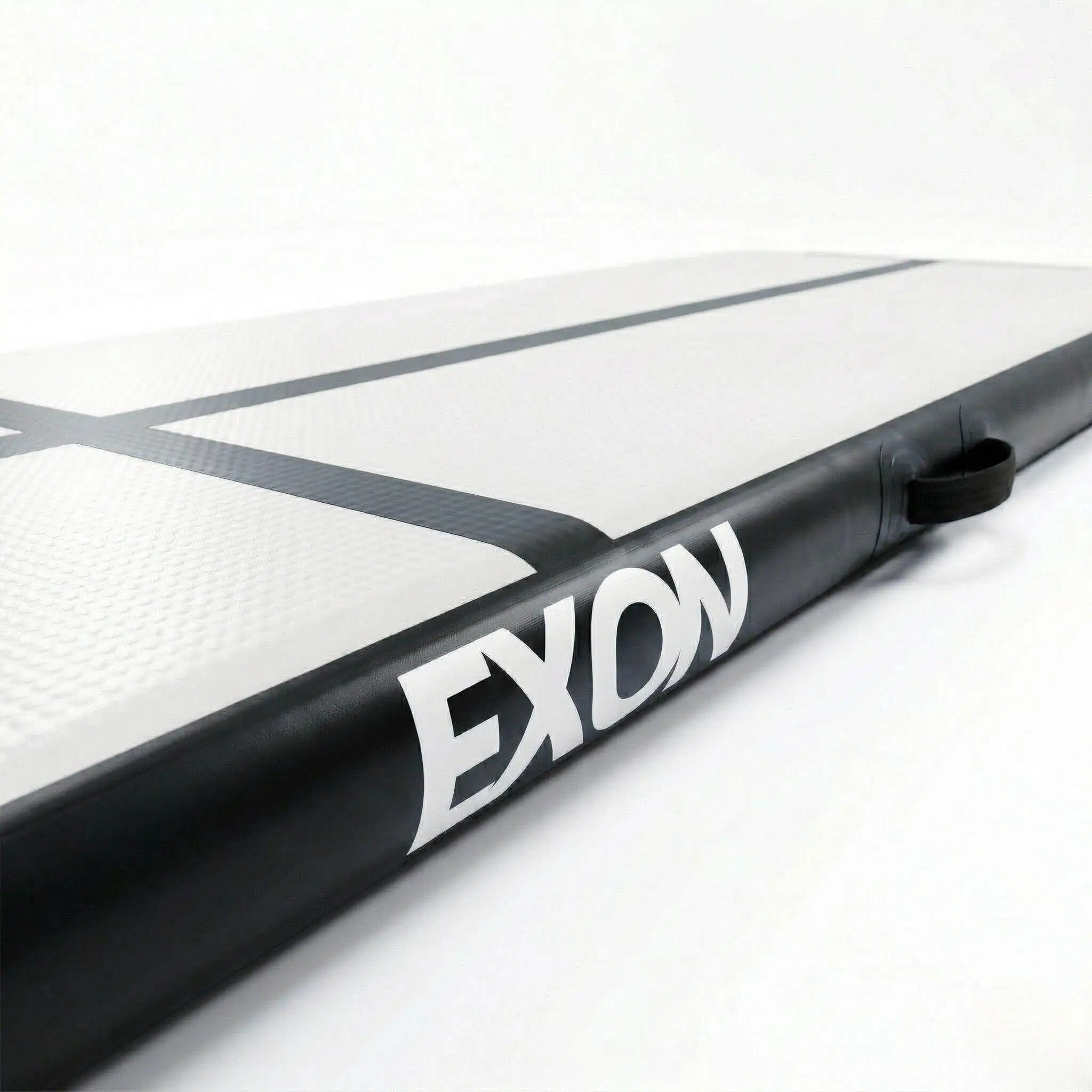 Exon airtrack 3 meter met stevig randprofiel, handgreep en opblaasbaar turnoppervlak