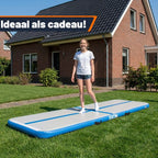 Exon airtrack 3 meter opblaasbare turnmat voor thuis, tuin en kinderen